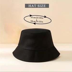 Black bucket hat set of 4 in original packaging